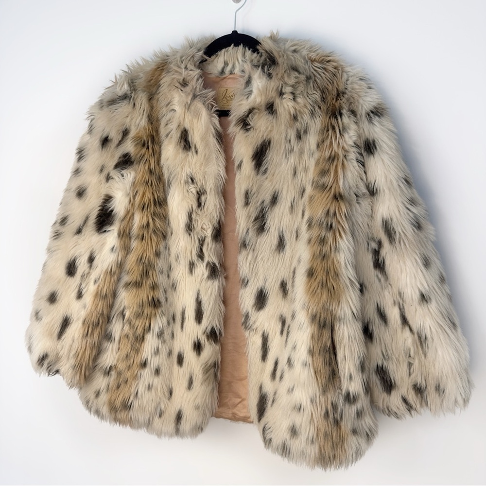 Vintage Jaywear Originals Faux Fur Coat  Medium – Leopard Print, Bold Statement